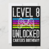 Niveau 8 onvergrendelde 8-jarige persoonlijke game kaart (Voorkant)