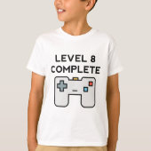 Niveau 8 voltooid 8e verjaardag t-shirt (Voorkant)