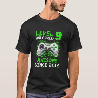 Niveau 9 Geweldige 2012-videogame 9th Birth T-shirt