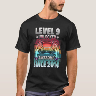 Niveau 9 niet-vergrendeld Geweldige sinds 2014 9 j T-shirt