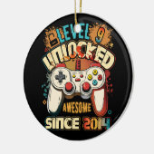 Niveau 9 niet-vergrendeld Geweldige sinds 2014 9e  Keramisch Ornament (Links)