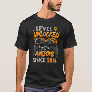 Niveau 9 niet-vergrendeld Geweldige sinds 2014 9e T-shirt