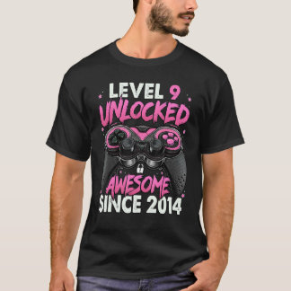 Niveau 9 niet-vergrendeld Geweldige sinds 2014 9e T-shirt