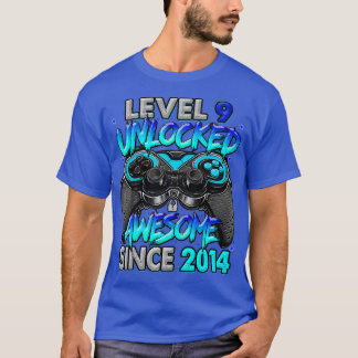 Niveau 9 niet-vergrendeld Geweldige sinds 2014 9e  T-shirt