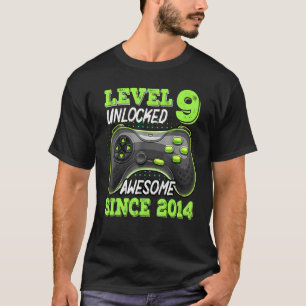 Niveau 9 niet-vergrendeld Geweldige sinds 2014 Vid T-shirt