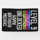 Niveau 9 niet-vergrendelde 9e verjaardag banner (Horizontaal)