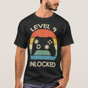 Niveau 9 onvergrendelde 9e gamedagogcontroller Ga T-shirt
