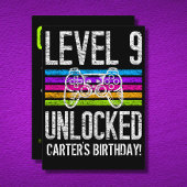 Niveau 9 onvergrendelde 9e verjaardag persoonlijke kaart