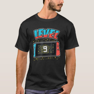 Niveau 9 Verjaardag Jongen 9 jaar oud T-shirt