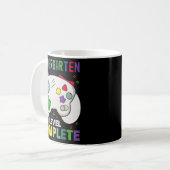 niveau compleet laatste dag van school Afstuderen Koffiemok (Voorkant links)