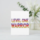 Niveau één krijger briefkaart (Staand voorkant)