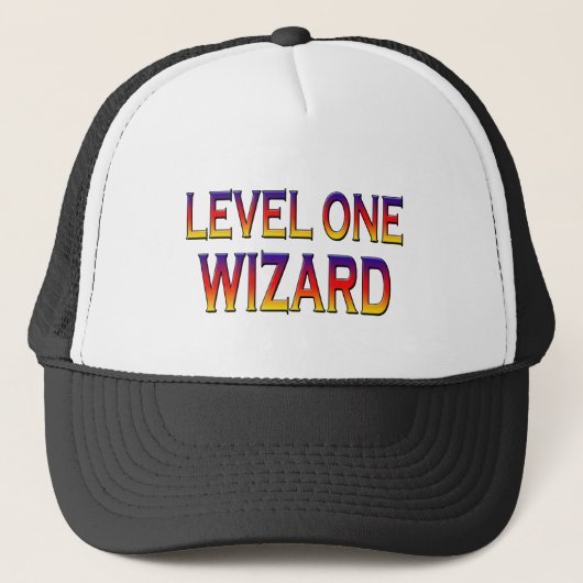 Niveau één wizard trucker pet (Voorkant)