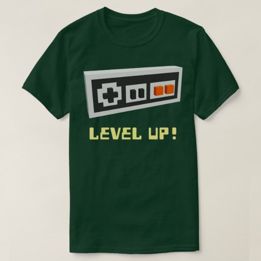 Niveau gamer-shirt t-shirt (Design voorkant)