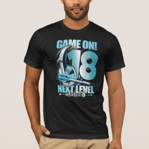 Niveau geopend 18e verjaardag 18 jaar Jongen Girl  T-shirt