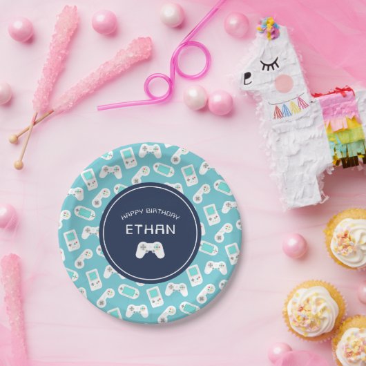 Niveau | Gepersonaliseerde verjaardag Papieren Bordje (Feest)