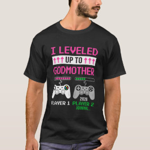 Niveau Godmother Bereikt 2026 Grappige Videogame B T-shirt