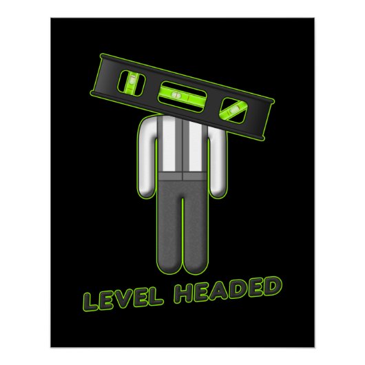 Niveau - Hoofd Perfect Poster (Voorkant)