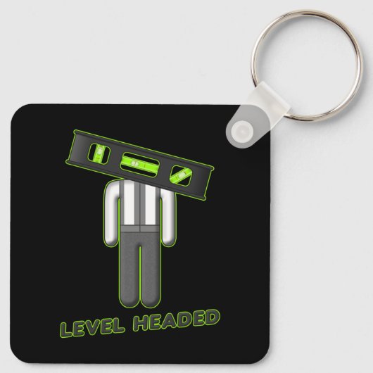 Niveau - Hoofd Sleutelhanger (Achterkant)