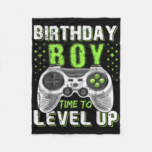 Niveau Klik Up Verjaardag Boy Videogame Kinder Mei Fleece Deken