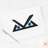 Niveau Logo Rechthoekige Sticker (Envelop)
