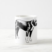 Niveau Look – Inkt Hond Side Gaze Koffiemok (Center)