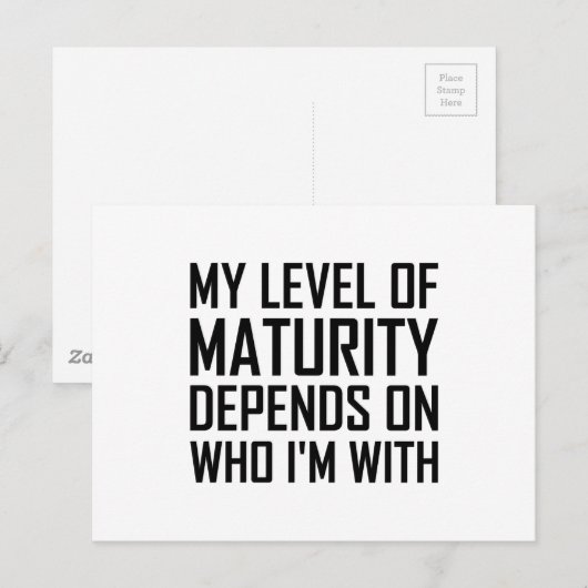 Niveau looptijd briefkaart (Voorkant / Achterkant)