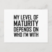 Niveau looptijd briefkaart (Voorkant)