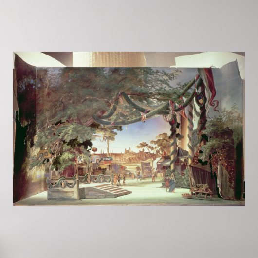 Niveau model opera "Die Meistersinger" Poster (Voorkant)