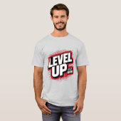 Niveau omhoog Blijf bewegen T-shirt (Voorkant volledig)