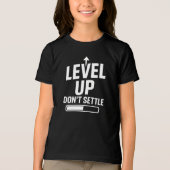 Niveau omhoog, ga niet zitten Tri-Blend shirt (Voorkant)