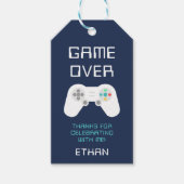 Niveau omhoog | Gamer Thema Gepersonaliseerde Verj Cadeaulabel (Voorkant)