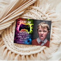 Niveau omhoog! Neon Video Game Verjaardagsfeestje 