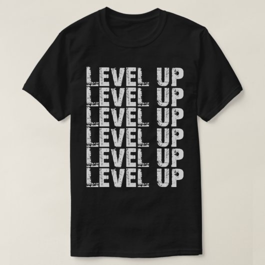 Niveau omhoog t-shirt (Design voorkant)