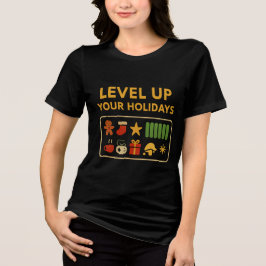 Niveau omhoog uw Feestdagen - Gamer Christmas Load Tri-Blend Shirt