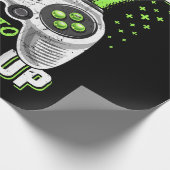 Niveau Omhoog Verjaardag Jongen Videospel Cadeaupapier (Hoek)