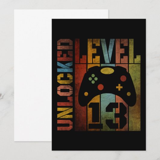 NIVEAU ONLOCKED 13 KAART (Voorkant / Achterkant)