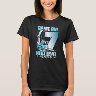 Niveau Ontgrendeld 7e Verjaardag 7 Jaar Jongen Mei T-shirt