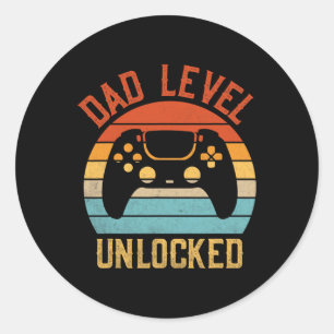 Niveau ontgrendeld - Game Lover Gamer Binnenkort o Ronde Sticker