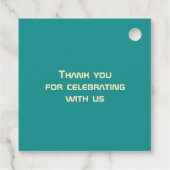 Niveau onvergrendelde Retro Gamer Boy Teen Birthda Bedankjes Labels (Achterkant)