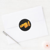 Niveau op game ronde sticker (Envelop)