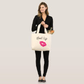 Niveau op Kiss-Tas Grote Tote Bag (Voorkant (model))