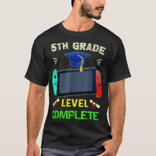 Niveau op vijf graden Complete Afstuderen gamingkl T-shirt