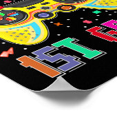 Niveau tot 1e klas gamer eerste dag jongens terug poster (Hoek)