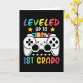Niveau tot 1e klas terug naar school Video Gamer Kaart (Gele Bloem)