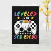 Niveau tot 2e klas terug naar school Video Gamer Kaart (Gele Bloem)