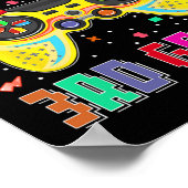 Niveau tot 3e klas gamer eerste dag jongens terug poster (Hoek)