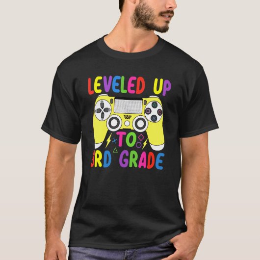 Niveau tot 3e klas video game controller Thir T-shirt (Voorkant)