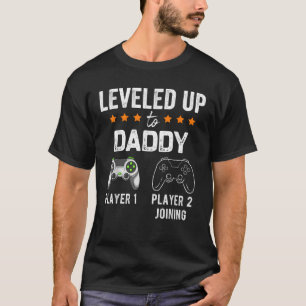 Niveau tot papa speler 2 toetreden Gamer Gift fo T-shirt
