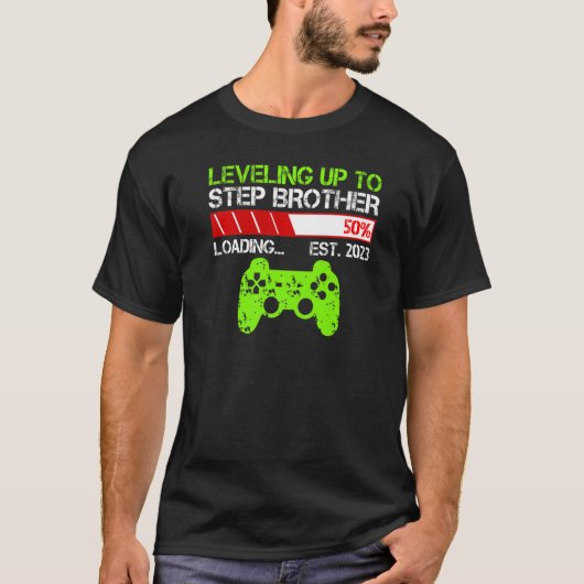 Niveau tot stap Broer EST 2023 Nieuwe broer T-shirt (Voorkant)