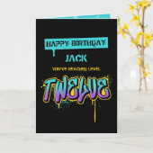 Niveau Twelve Birthday Kaart (Gele Bloem)